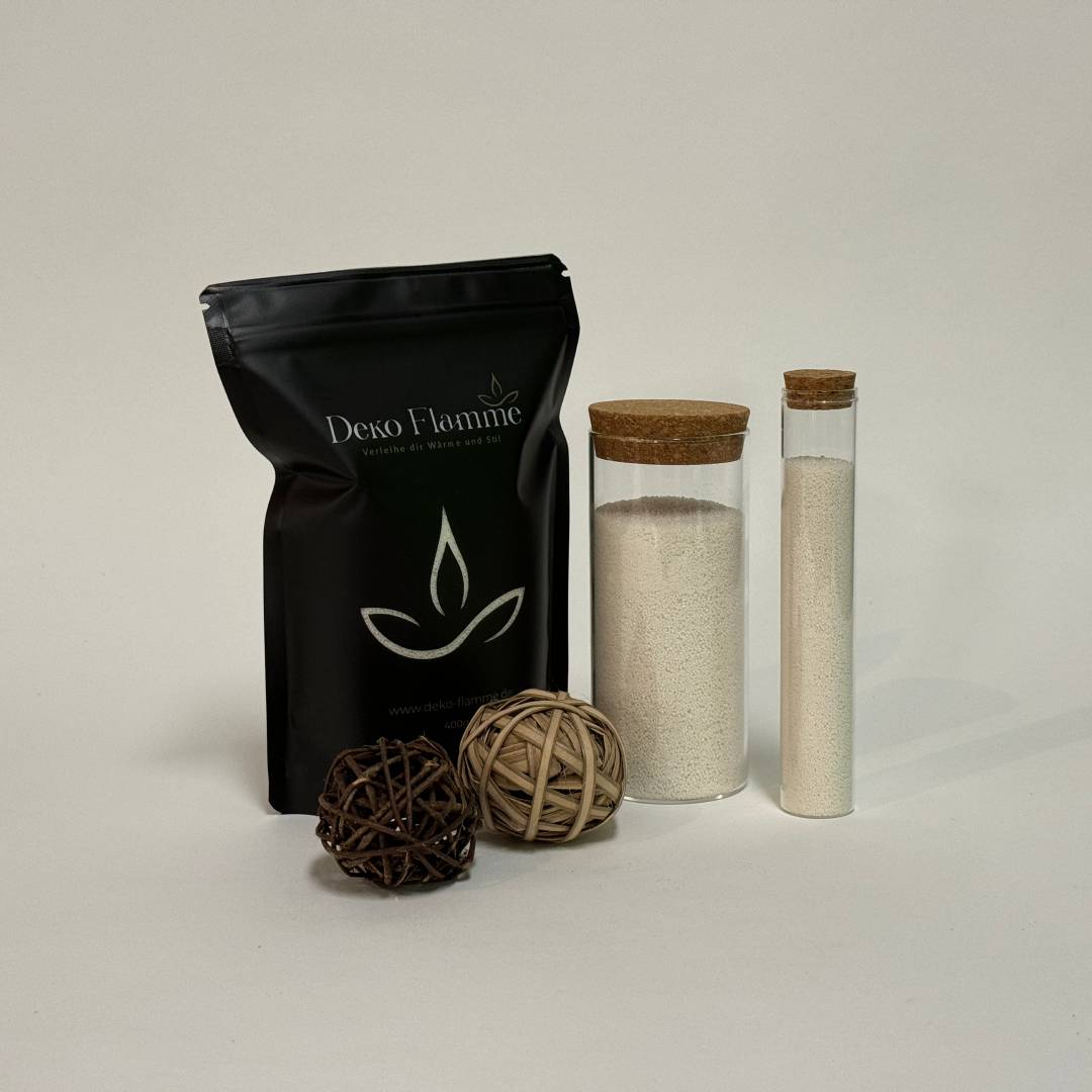 Kerzensand mit Duft - Vanille 400g - Inkl. 20 Dochte