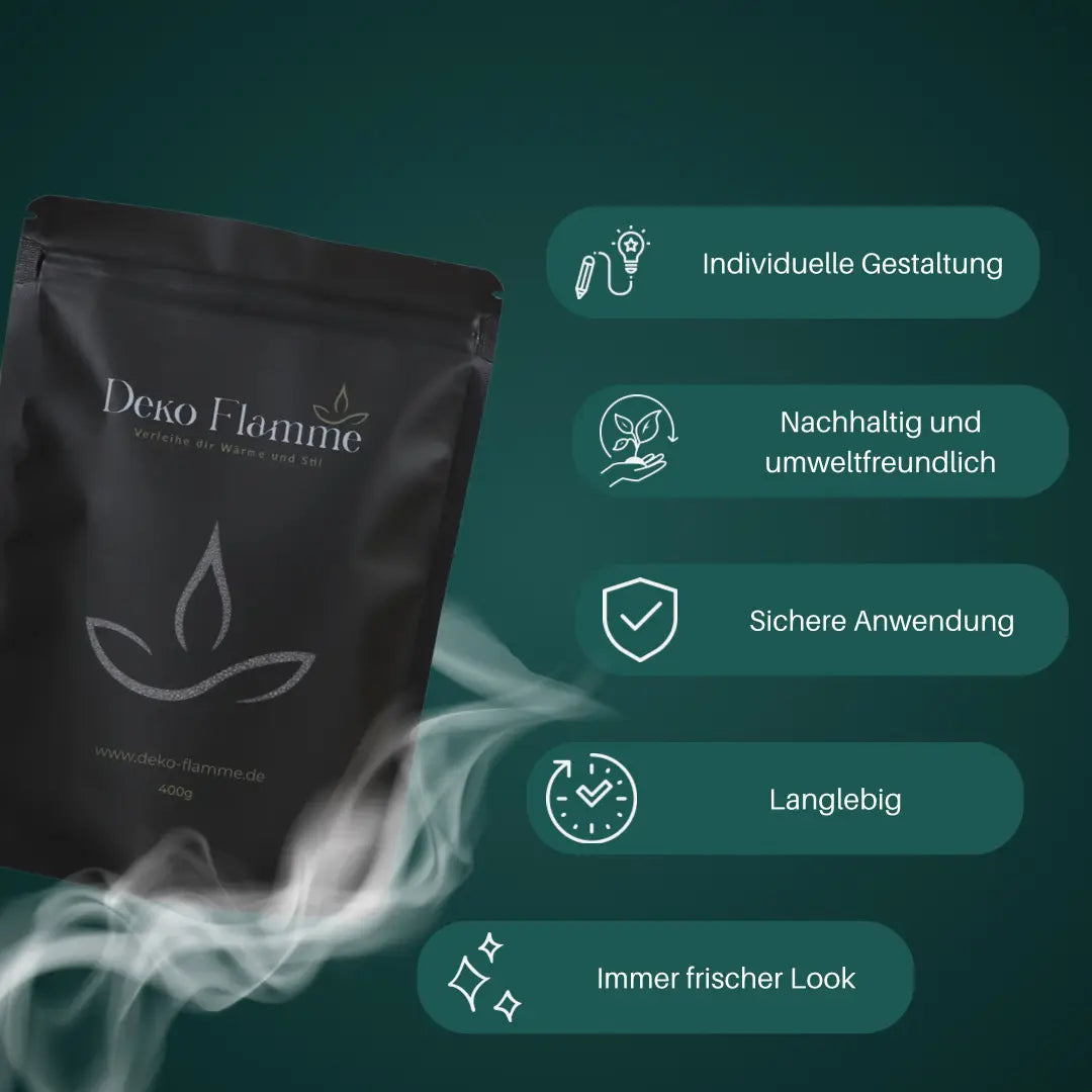 deko flamme aroma kerzensand mit duft und docht sand and fire foton candle
