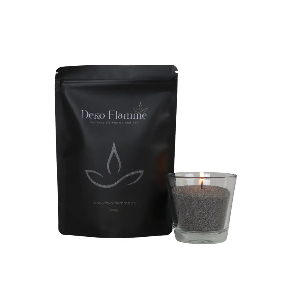 deko flamme aroma kerzensand mit duft und docht sand and fire foton candle